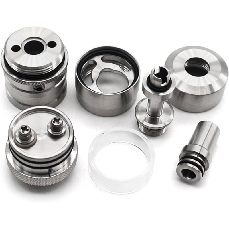 Fev V4.5S+ 23mm MTL RTA 4.5ml Tank by SHEN RAY, 316 Edelstahl, Single- oder Dual-Airflow konfigurieren, Bottom Fill, 510 Anschluss, silber