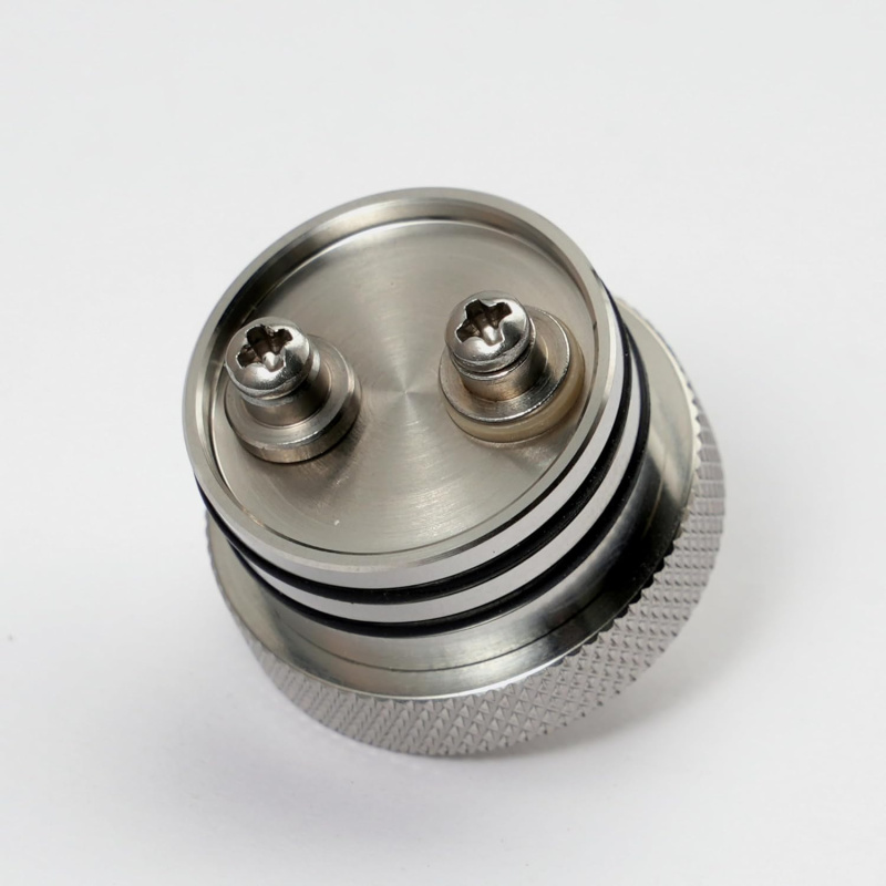 Fev V4.5S+ 23mm MTL RTA 4.5ml Tank by SHEN RAY, 316 Edelstahl, Single- oder Dual-Airflow konfigurieren, Bottom Fill, 510 Anschluss, silber