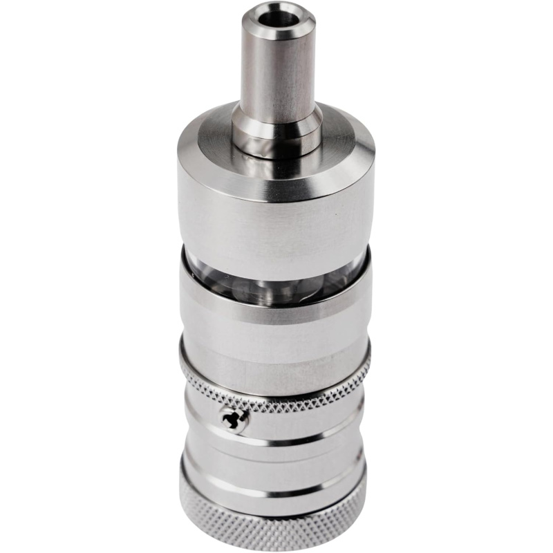 Fev V4.5S+ 23mm MTL RTA 4.5ml Tank by SHEN RAY, 316 Edelstahl, Single- oder Dual-Airflow konfigurieren, Bottom Fill, 510 Anschluss, schwarz, 1:1 Nachbau, inkl. 4 Luftinserts & 2 Edelstahl-Dochte