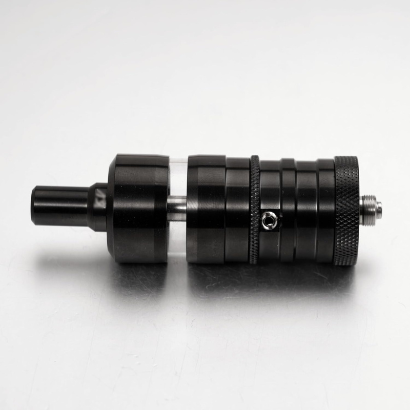Fev V4.5S+ 23mm MTL RTA 4.5ml Tank by SHEN RAY, 316 Edelstahl, Single- oder Dual-Airflow konfigurieren, Bottom Fill, 510 Anschluss, schwarz, 1:1 Nachbau, inkl. 4 Luftinserts & 2 Edelstahl-Dochte