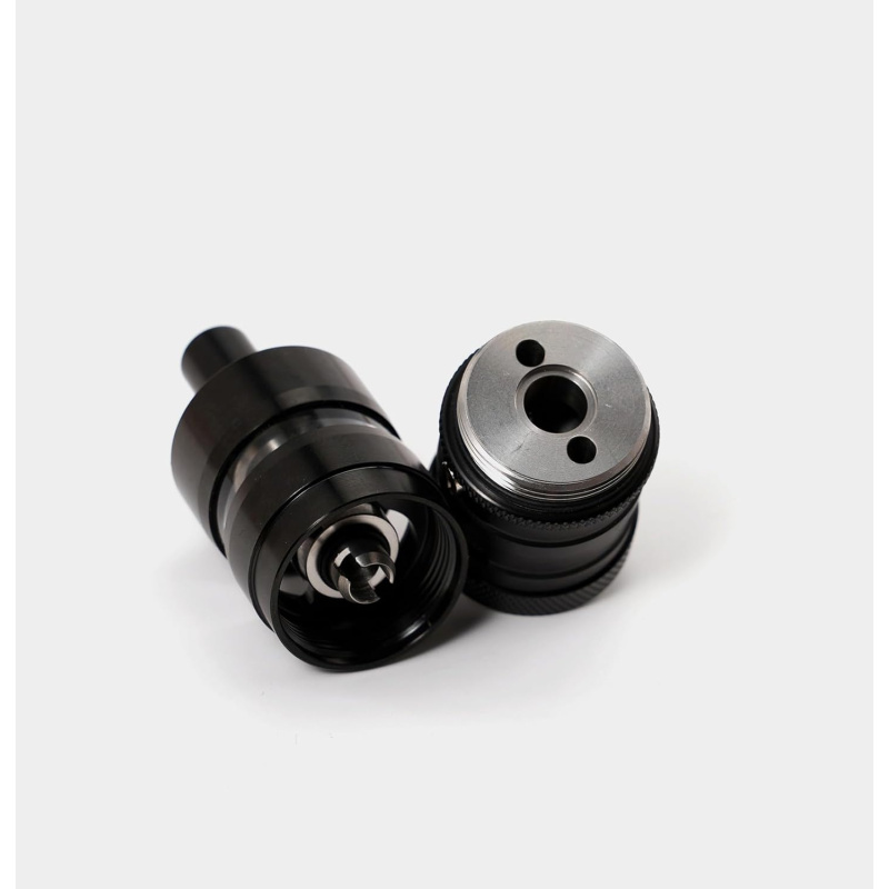Fev V4.5S+ 23mm MTL RTA 4.5ml Tank by SHEN RAY, 316 Edelstahl, Single- oder Dual-Airflow konfigurieren, Bottom Fill, 510 Anschluss, schwarz, 1:1 Nachbau, inkl. 4 Luftinserts & 2 Edelstahl-Dochte