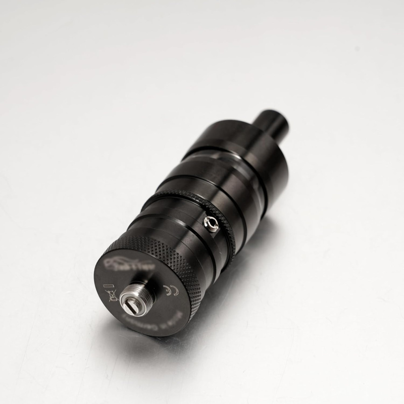 Fev V4.5S+ 23mm MTL RTA 4.5ml Tank by SHEN RAY, 316 Edelstahl, Single- oder Dual-Airflow konfigurieren, Bottom Fill, 510 Anschluss, schwarz, 1:1 Nachbau, inkl. 4 Luftinserts & 2 Edelstahl-Dochte