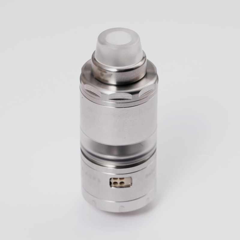 VG Kronos 2 S Style RTA 23mm Verdampfer - 4,0ml Tank, zusätzlicher PC Tank, Drip Tip, 316 Edelstahl, verstellbarer Luftstrom (MTL/DL), kindersicherer Deckel, einstellbare Bottom-Airflow by shen ray