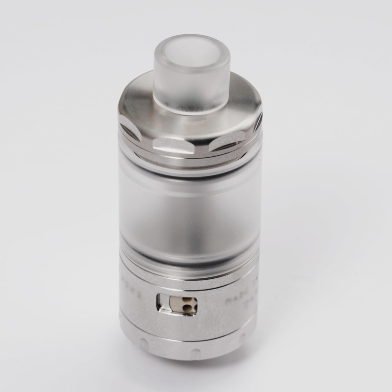 VG Kronos 2 S Style RTA 23mm Verdampfer - 4,0ml Tank, zusätzlicher PC Tank, Drip Tip, 316 Edelstahl, verstellbarer Luftstrom (MTL/DL), kindersicherer Deckel, einstellbare Bottom-Airflow by shen ray