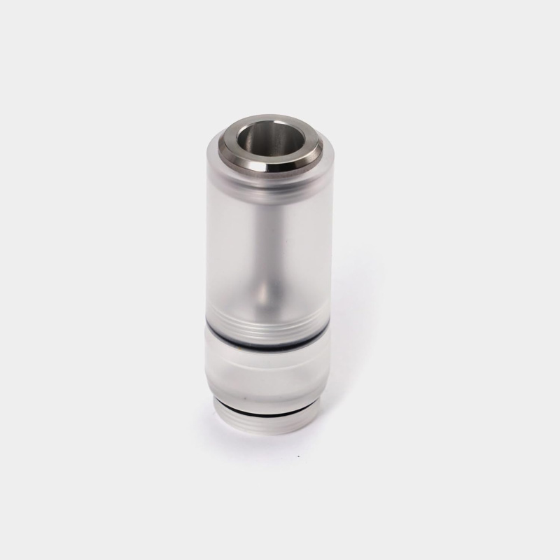 FEV VS Style RTA 17mm Verdampfer – zusätzlicher PC Tank, 3,0ml, 316 Edelstahl, einstellbare Airflow, Dual-Post-Design, 510 Driptip (Silber) by shen ray, ideal für unterwegs