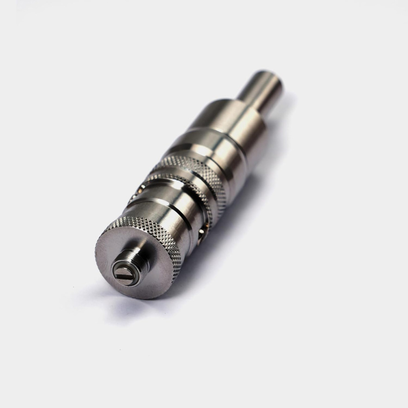 FEV VS Style RTA 17mm Verdampfer – zusätzlicher PC Tank, 3,0ml, 316 Edelstahl, einstellbare Airflow, Dual-Post-Design, 510 Driptip (Silber) by shen ray, ideal für unterwegs