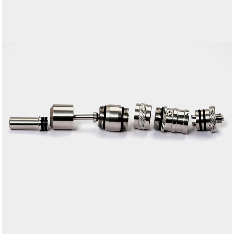 FEV VS Style RTA 17mm Verdampfer – zusätzlicher PC Tank, 3,0ml, 316 Edelstahl, einstellbare Airflow, Dual-Post-Design, 510 Driptip (Silber) by shen ray, ideal für unterwegs