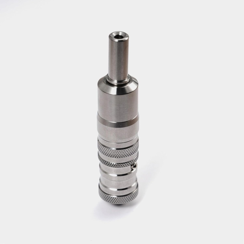 FEV VS Style RTA 17mm Verdampfer – zusätzlicher PC Tank, 3,0ml, 316 Edelstahl, einstellbare Airflow, Dual-Post-Design, 510 Driptip (Silber) by shen ray, ideal für unterwegs