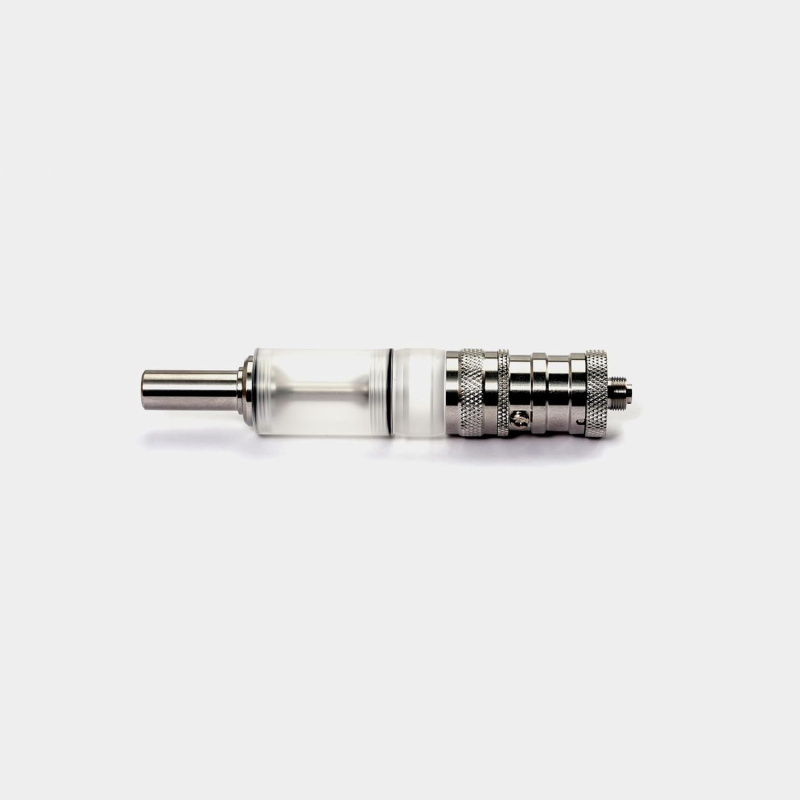 FEV VS Style RTA 17mm Verdampfer – zusätzlicher PC Tank, 3,0ml, 316 Edelstahl, einstellbare Airflow, Dual-Post-Design, 510 Driptip (Silber) by shen ray, ideal für unterwegs