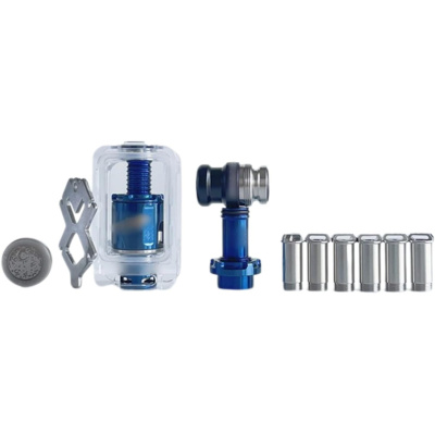 ShenRay Mission XV KB2 style RBA Tank Full Kit für DotAIO V1 / V2 – PEI Tank, kompatibles Zubehör für Rebuildable Atomizer – Blau
