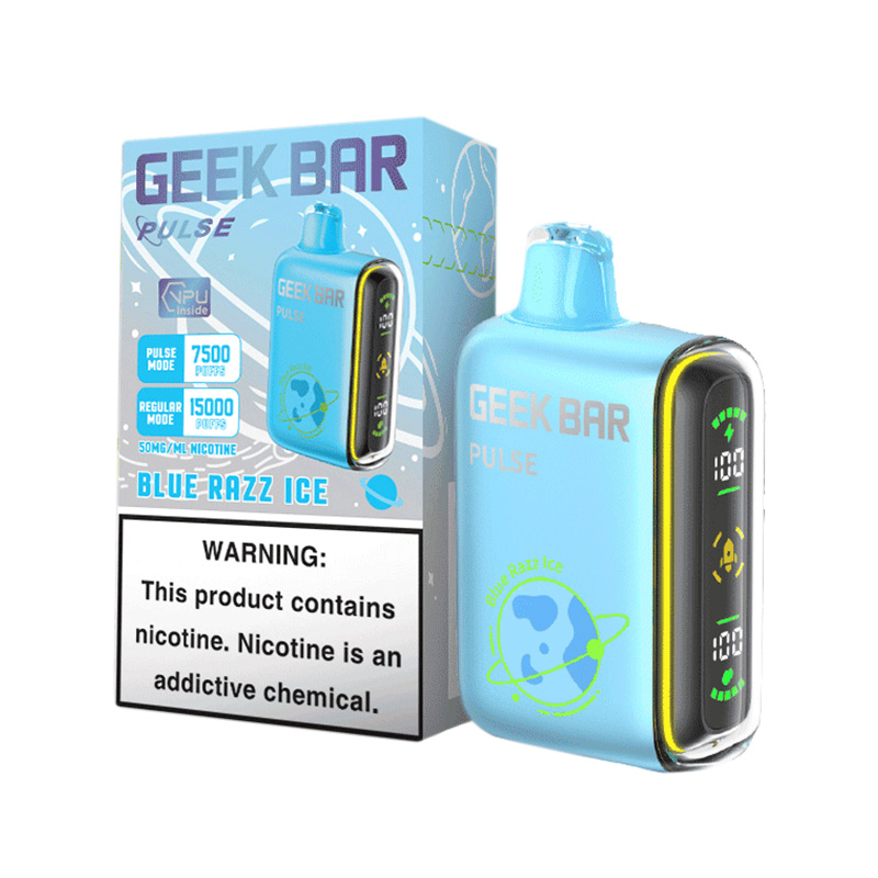 Product Review: Blue Razz Ice Geek Bar Pulse 15000 Disposable Vape Kit